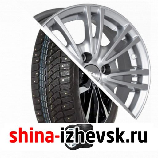 Колесо в сборе Viatti Brina Nordico (V-522) 205/65 R15 T 94 + СКАД Пантера 6xR15 4×100 ET48 DIA54.1 Серебристый в Ижевске